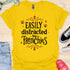Easily distracted by frenchies - V3 - Whimsical T-Shirt